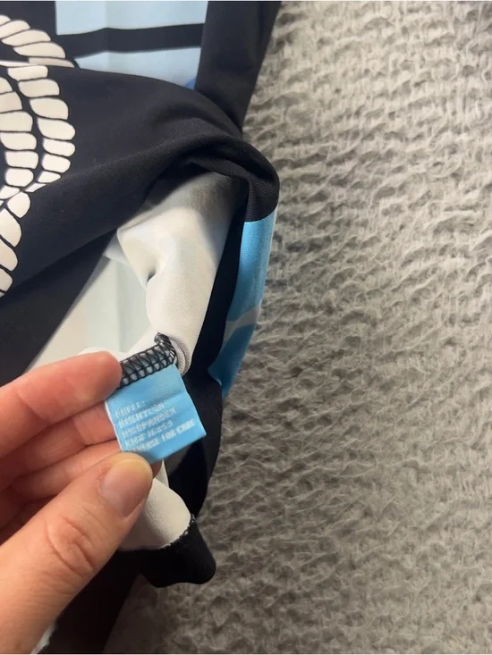 J Mclaughlin Top Womens Small Black Rope Geometric Catalina Cloth 3/4 Sleeve - Picture 5 of 9